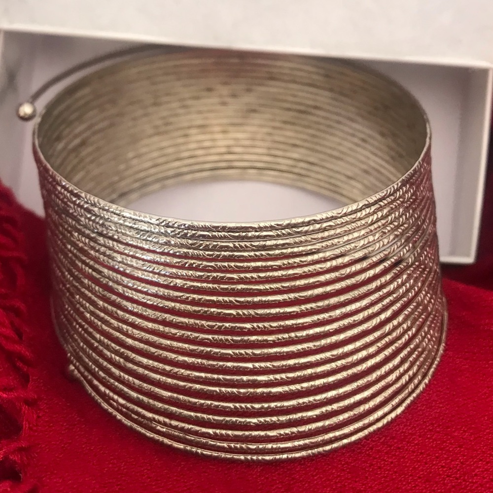 Spiral wire bracelet rustic